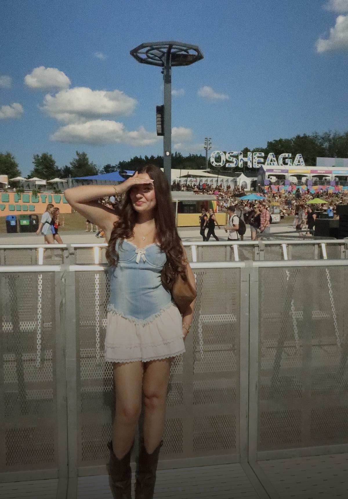 People enjoying a festival outdoors